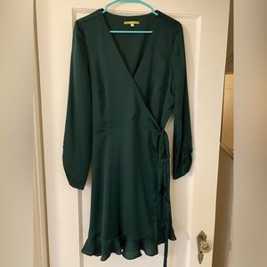 Gianni Bini Satin Wrap Dress